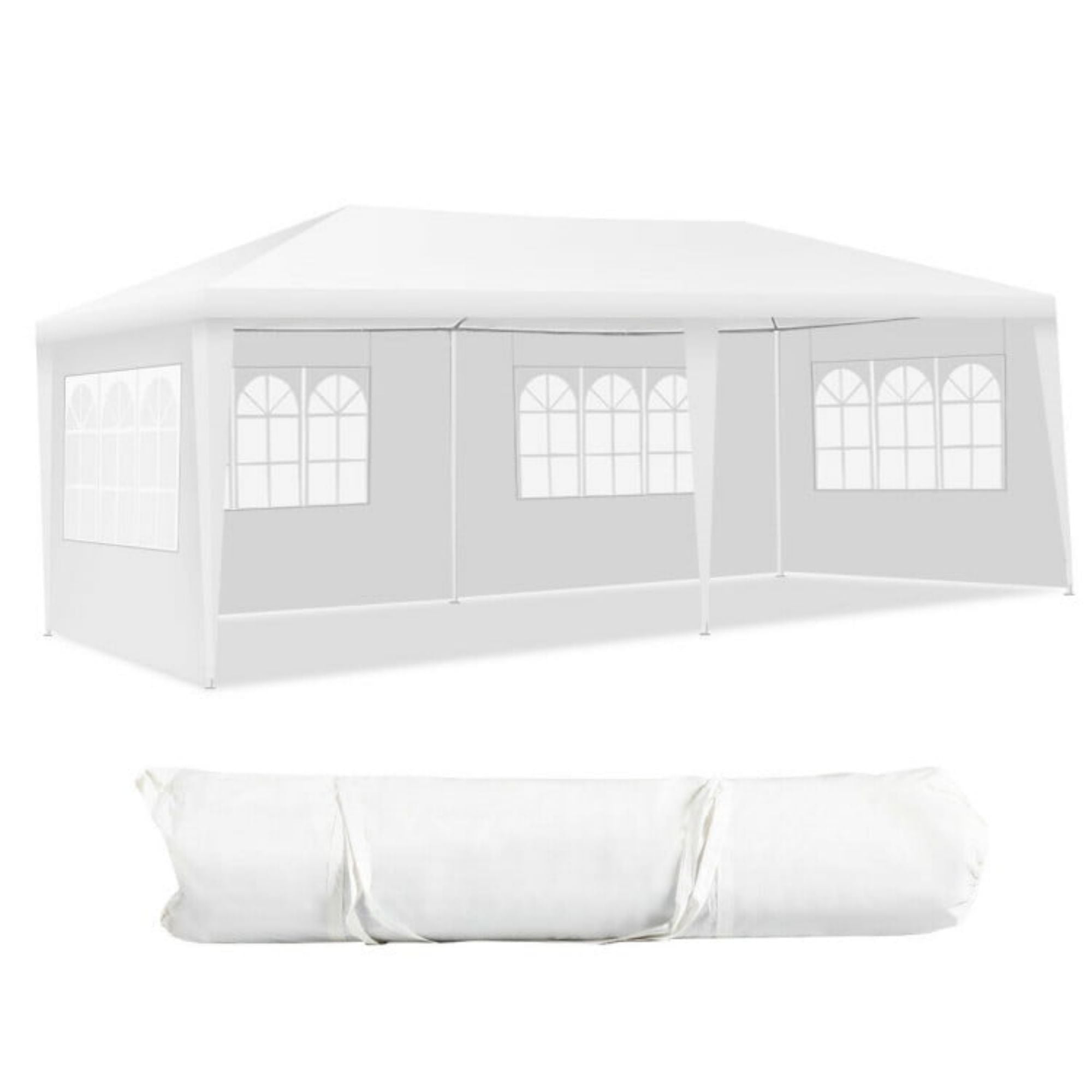 20 Ft. W x 10 Ft. D Wedding Party Tent Canopy with 4 Side Walls