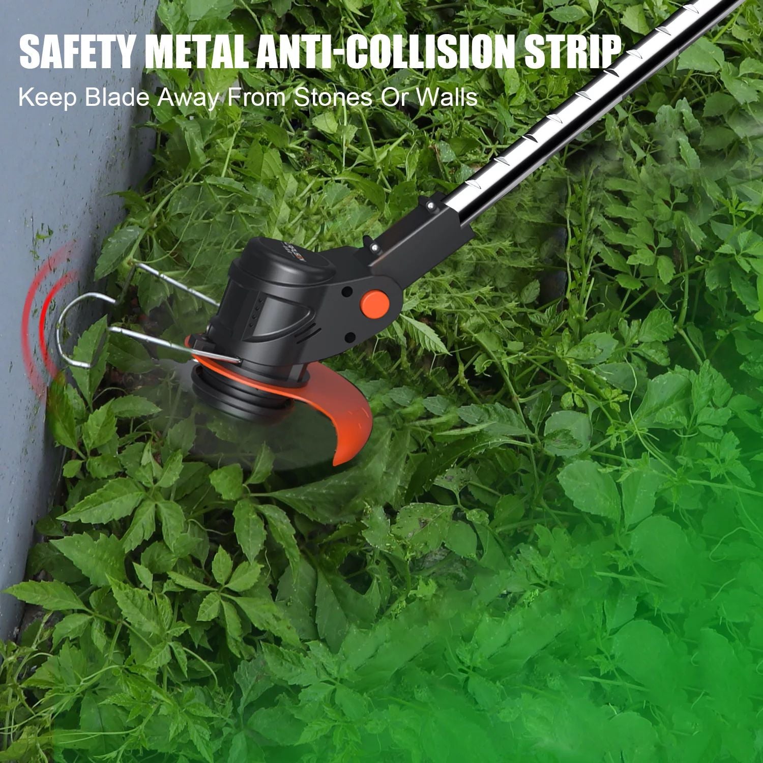 Cordless String Weed Tiller Cultivator, Trimmer and Edger with Battery and Charger