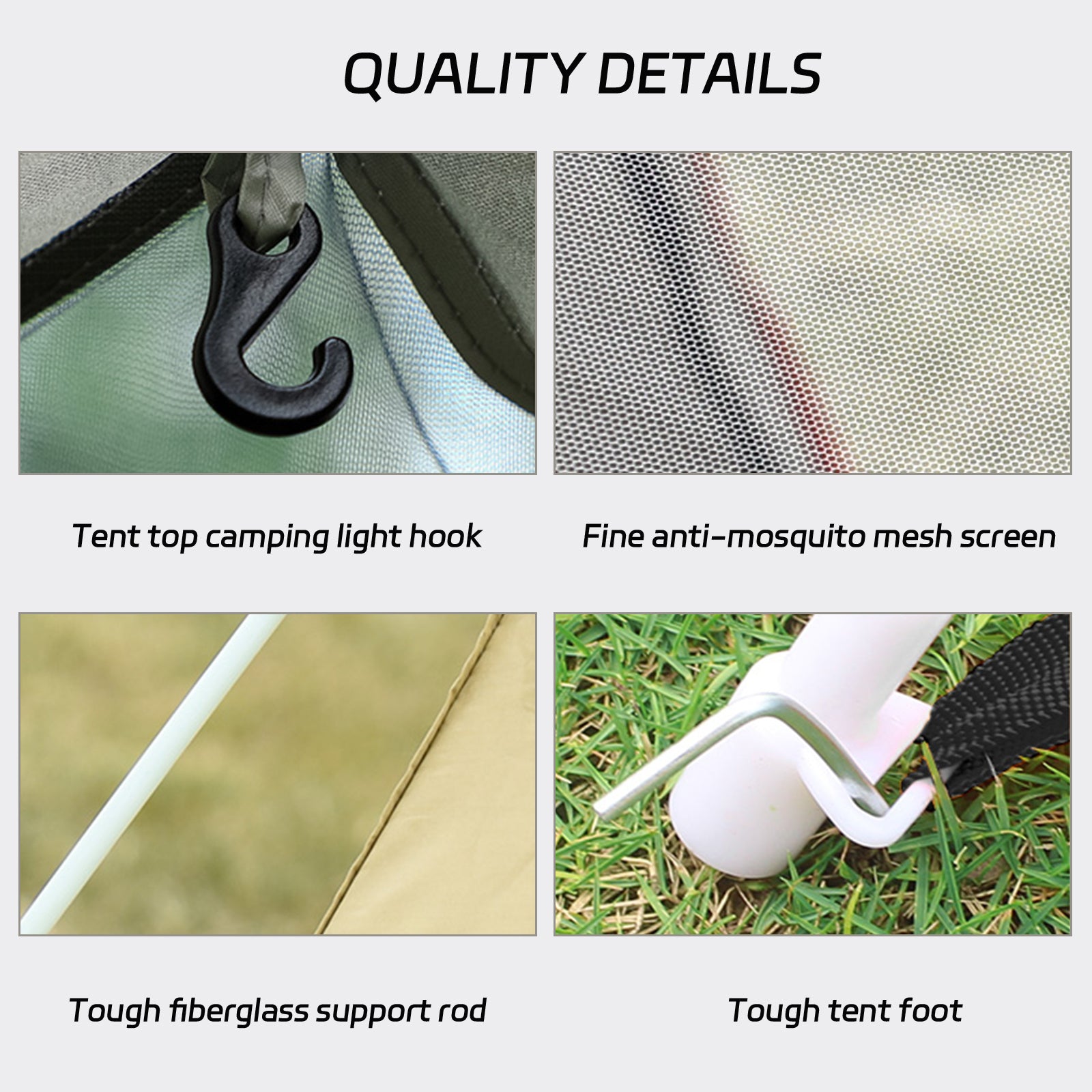4-Person Dome Tent Automatic Camping Tent with Carring Bag - Yellow