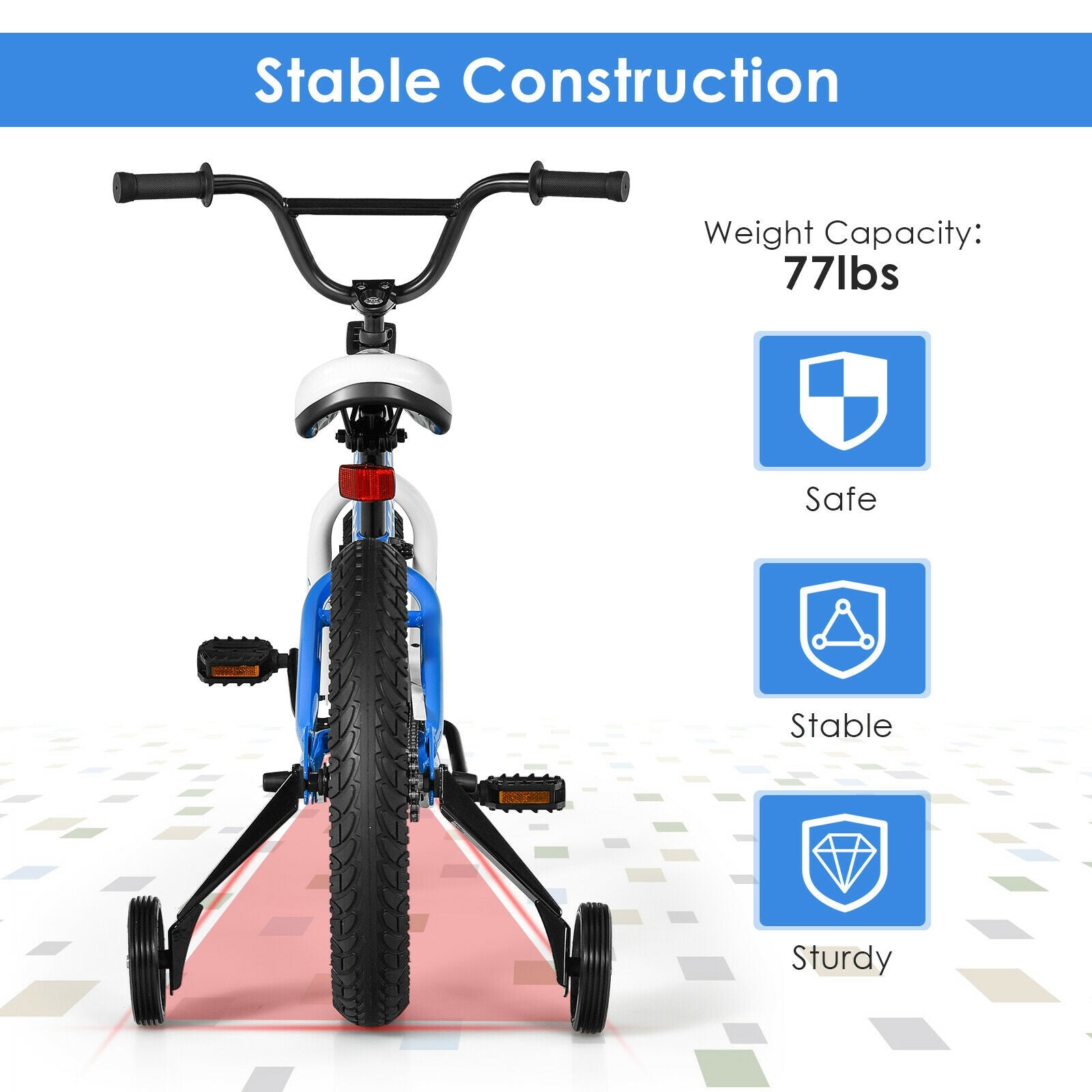 16 Inch Kids Bike Bicycle with Training Wheels for 5-8 Years Old Kids